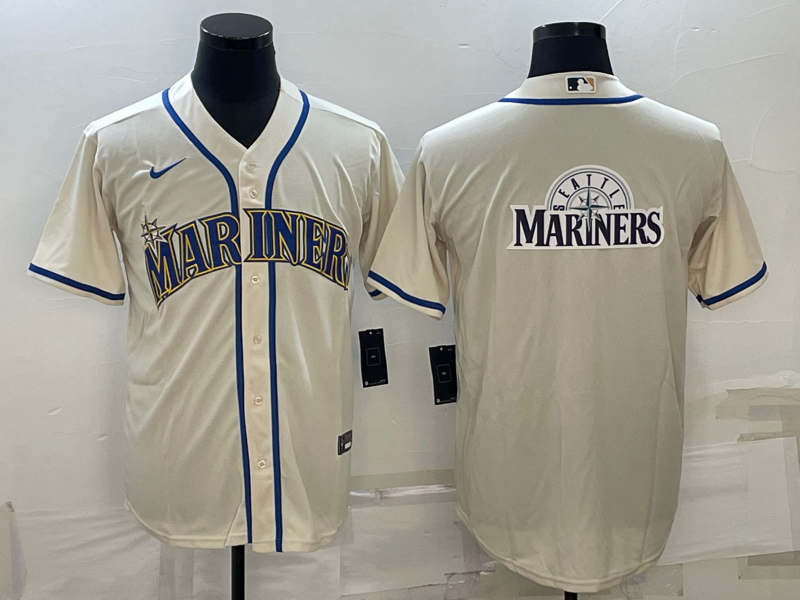 Men's Seattle Mariners Beige Team Jersey